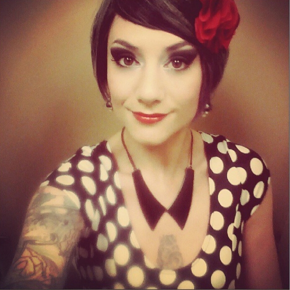 COPY - Black Milk Evil Monochromatic Dot dress M MUSEUM FEELER - Picture 12 of 14